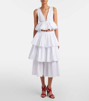 Peplum cotton top | Alaïa