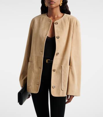 Suede jacket  | Nour Hammour