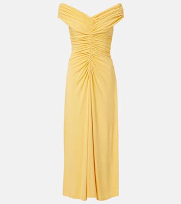 Sheyda ruched jersey midi dress | Simkhai