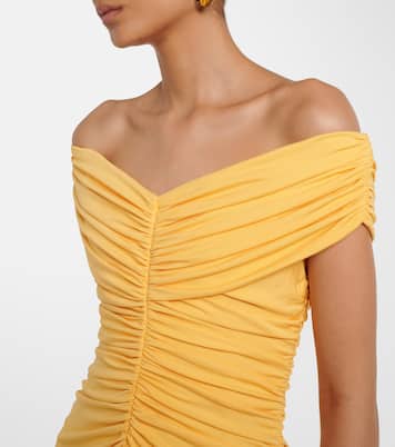 Sheyda ruched jersey midi dress | Simkhai