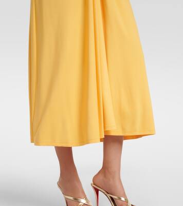 Sheyda ruched jersey midi dress | Simkhai
