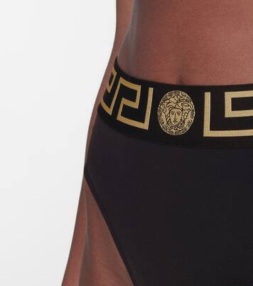 Culotte de bikini à logo | Versace