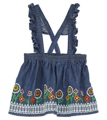 Embroidered denim skirt | Stella McCartney Kids