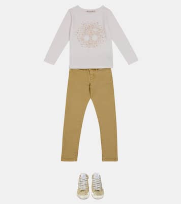 Twiggy cotton jeans | Bonpoint