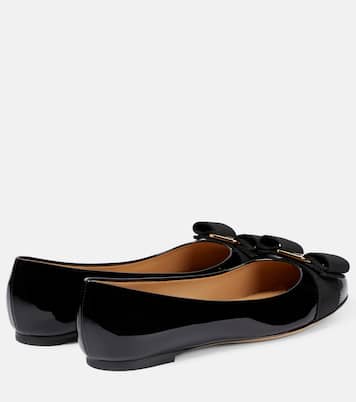 Varina patent leather ballet flats | Ferragamo