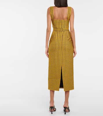 Joice gingham cloque crop top | Emilia Wickstead