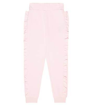 Ruffled cotton sweatpants | Balmain Kids