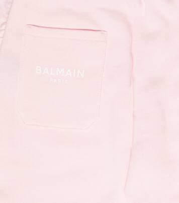 Ruffled cotton sweatpants | Balmain Kids