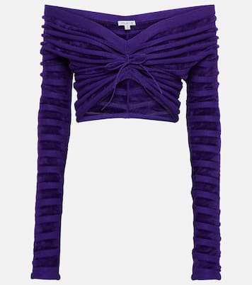 Off-shoulder cinched top | Alaïa