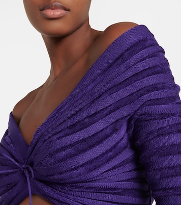 Off-shoulder cinched top | Alaïa