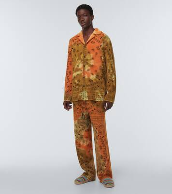 Bandana Piquet jacquard cotton pants | Alanui