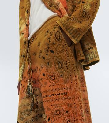 Bandana Piquet jacquard cotton pants | Alanui