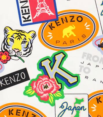Printed cotton-blend T-shirt | Kenzo Kids