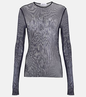 Top in mesh con cristalli | Jean Paul Gaultier