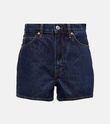 Shorts The Midi en denim de tiro alto | Re/Done