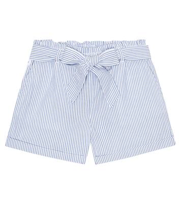 Striped seersucker cotton shorts | Polo Ralph Lauren Kids