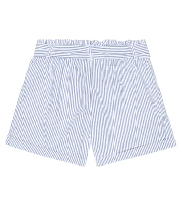 Striped seersucker cotton shorts | Polo Ralph Lauren Kids