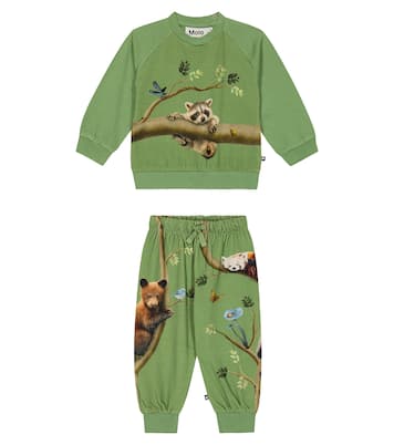 Baby Disc sweatshirt and sweatpants set | Molo