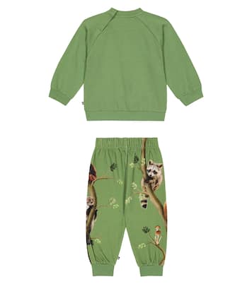 Baby Disc sweatshirt and sweatpants set | Molo