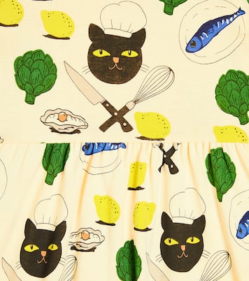 Printed cotton jersey dress | Mini Rodini