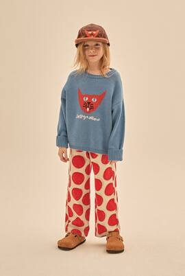 Red Dot cotton pants | Jellymallow
