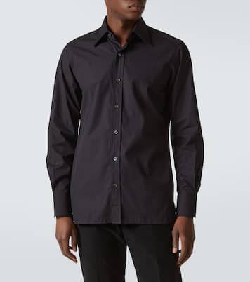Cotton poplin tuxedo shirt | Tom Ford