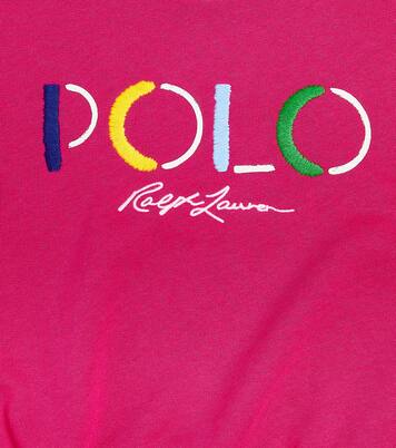 Logo embroidered cotton-blend sweater | Polo Ralph Lauren Kids