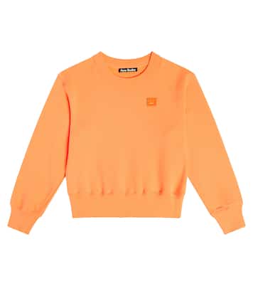 Face Logo cotton jersey sweatshirt | Acne Studios Kids