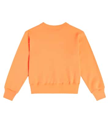 Face Logo cotton jersey sweatshirt | Acne Studios Kids
