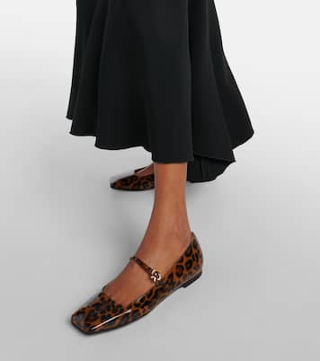 Christina patent leather Mary Jane flats | Gianvito Rossi