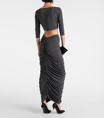 Cropped-Top aus Jersey | Norma Kamali