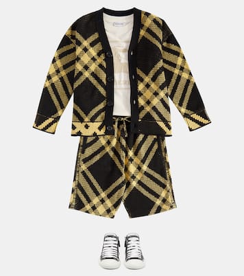 Cardigan Burberry Check en coton | Burberry Kids