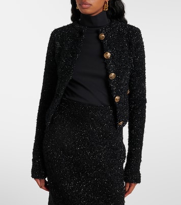 Cropped-Cardigan aus Tweed | Balenciaga