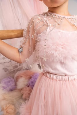 Cupid Star embellished tulle cape | Tutu Du Monde