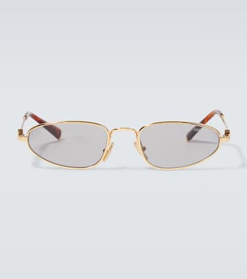 Miu Miu Logo oval sunglasses | Miu Miu