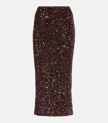 Robe midi à sequins | Rotate
