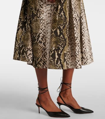 Abito lungo in popeline di misto cotone | Oscar de la Renta