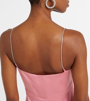 Midikleid Envers aus Satin mit Kristallen | Blumarine