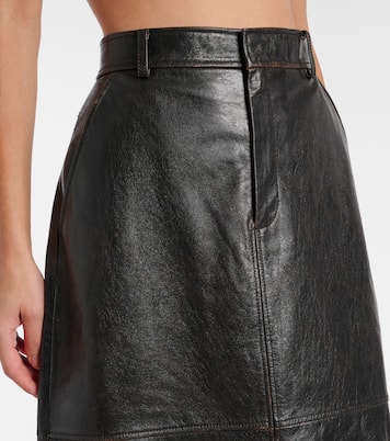 Bleistiftrock aus Leder | Self-Portrait