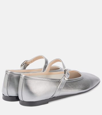 Metallic leather Mary Jane flats | Le Monde Béryl