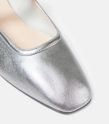 Metallic leather Mary Jane flats | Le Monde Béryl