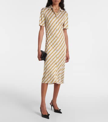 Hemdblusenkleid Versace Treasure aus Satin | Versace