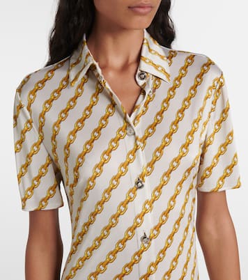 Hemdblusenkleid Versace Treasure aus Satin | Versace