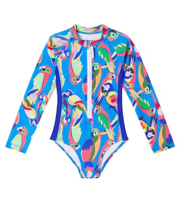 Squawk The Parrot rashguard swimsuit | Roarsome