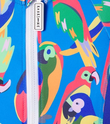 Squawk The Parrot rashguard swimsuit | Roarsome