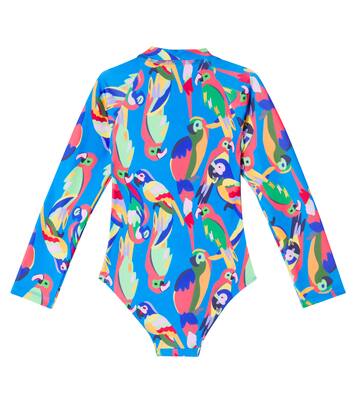 Squawk The Parrot rashguard swimsuit | Roarsome