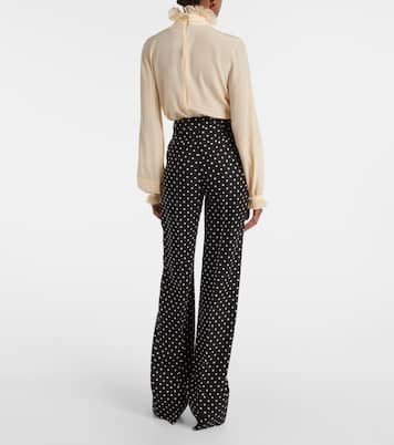 Pantalon droit à pois | Valentino