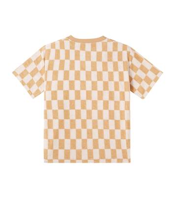 Checked cotton-blend jersey T-shirt | Rylee + Cru
