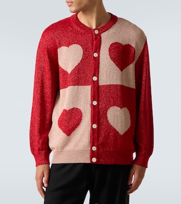 Lamé jacquard cardigan | Bode
