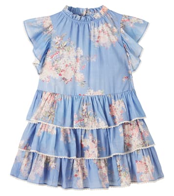 Robe Rhiannon en coton à fleurs | Zimmermann Kids